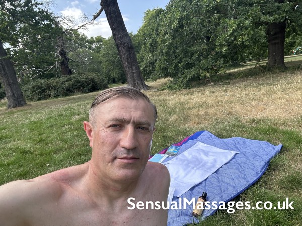 Sensual Massage  With Blonde Blue Eye